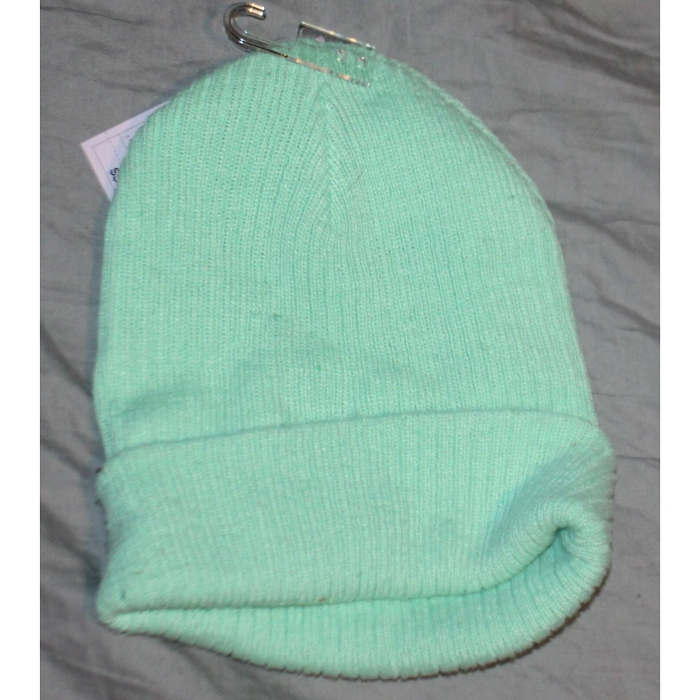 Wild Fable Women's Green Pull-On Ribbed Cuff Beanie Hat One Size